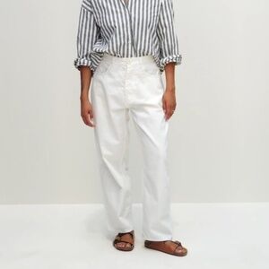 JESSE KAMM / California Wides / Salt White Denim / UNWORN & TAGS ON / SIZE 8